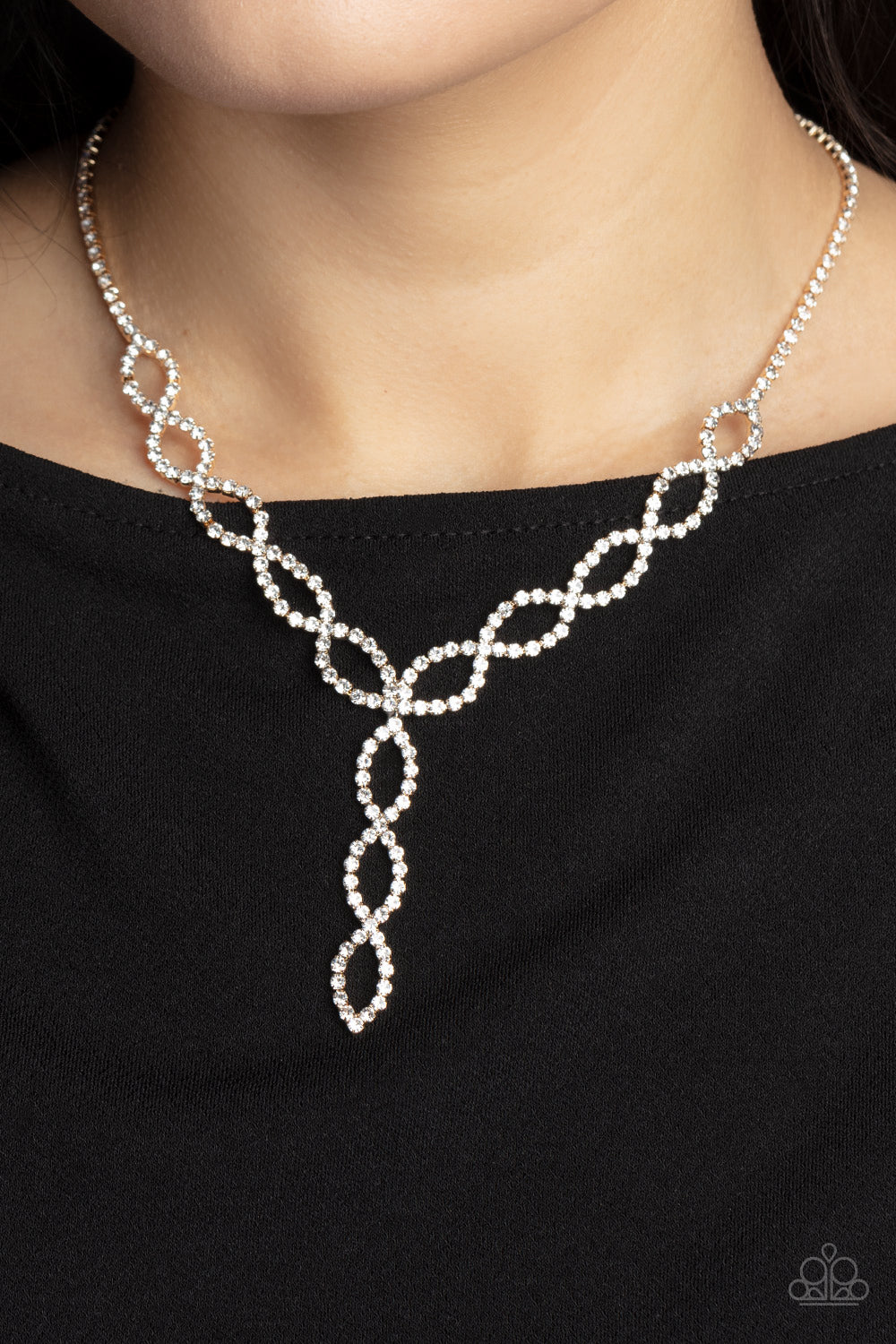 Paparazzi Accessories: Infinitely Icy - Gold Necklace