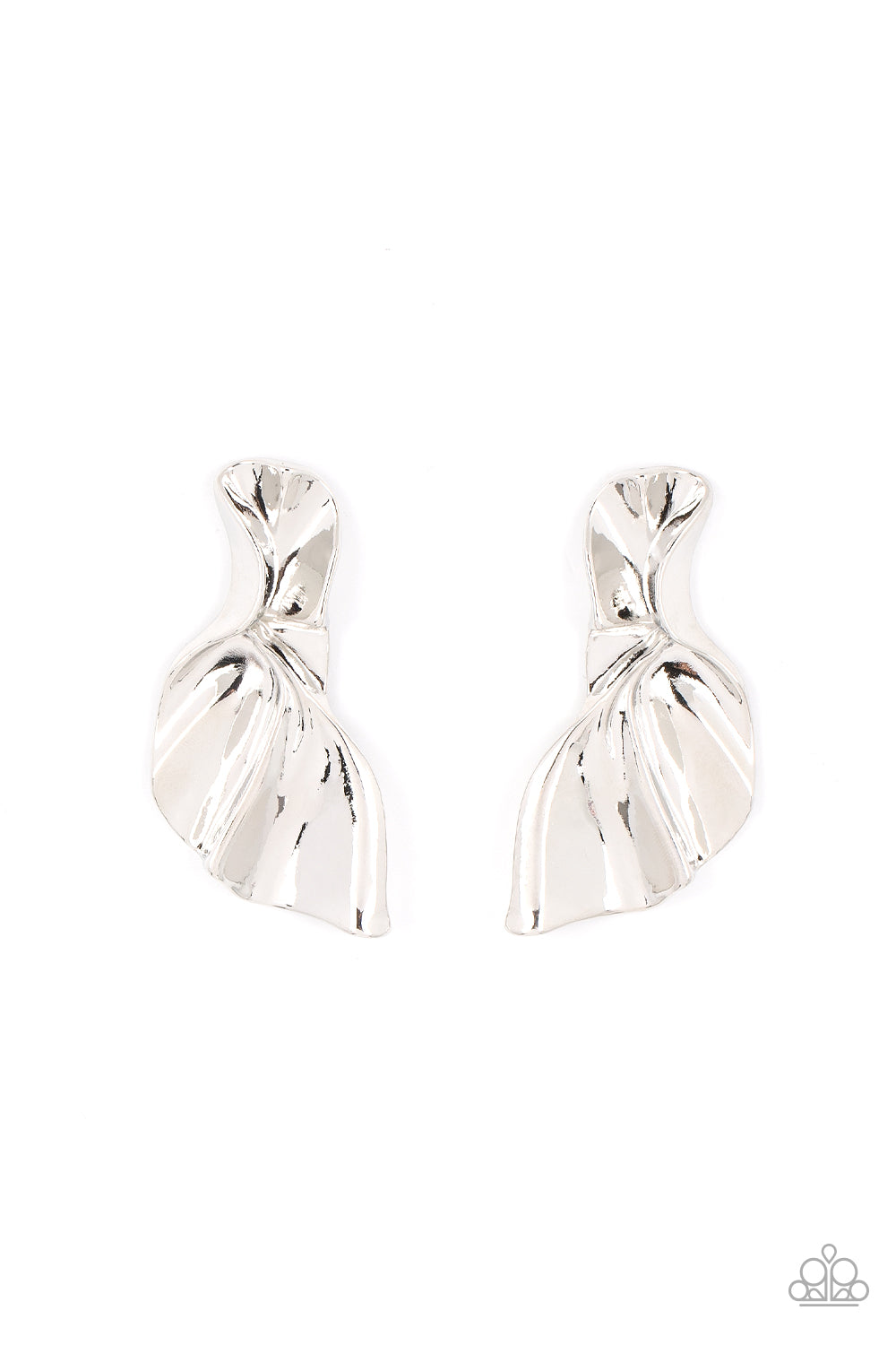 Paparazzi Accessories: METAL-Physical Mood - Silver Earrings