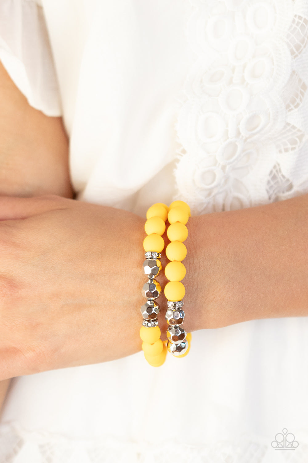 Paparazzi Accessories: Dip and Dive - Yellow Bracelet