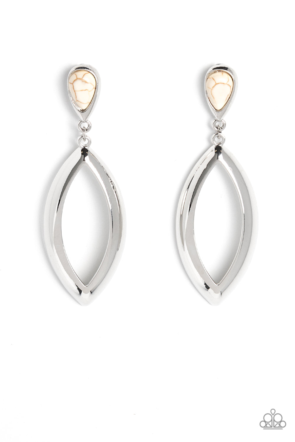 Paparazzi Accessories: Artisan Anthem - White Earrings