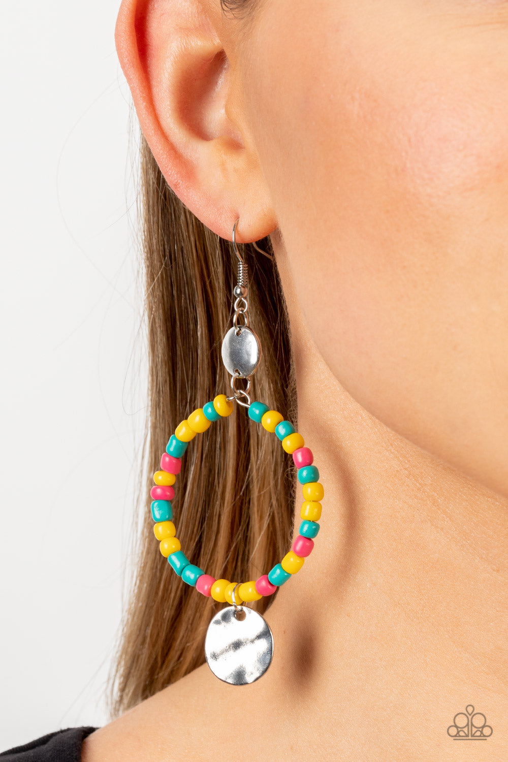 Paparazzi Accessories: Cayman Catch - Yellow Earrings