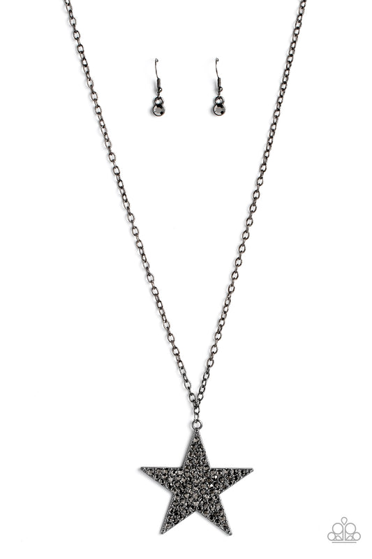 Paparazzi Accessories: Rock Star Sparkle - Black Necklace