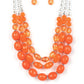 Paparazzi Accessories: Tropical Hideaway - Orange Necklace