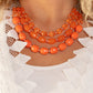 Paparazzi Accessories: Tropical Hideaway - Orange Necklace