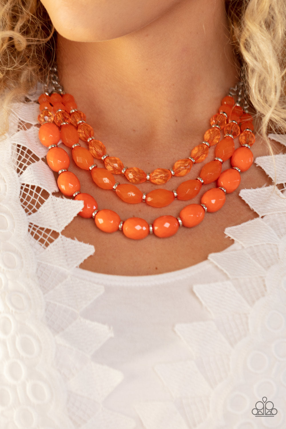 Paparazzi Accessories: Tropical Hideaway - Orange Necklace