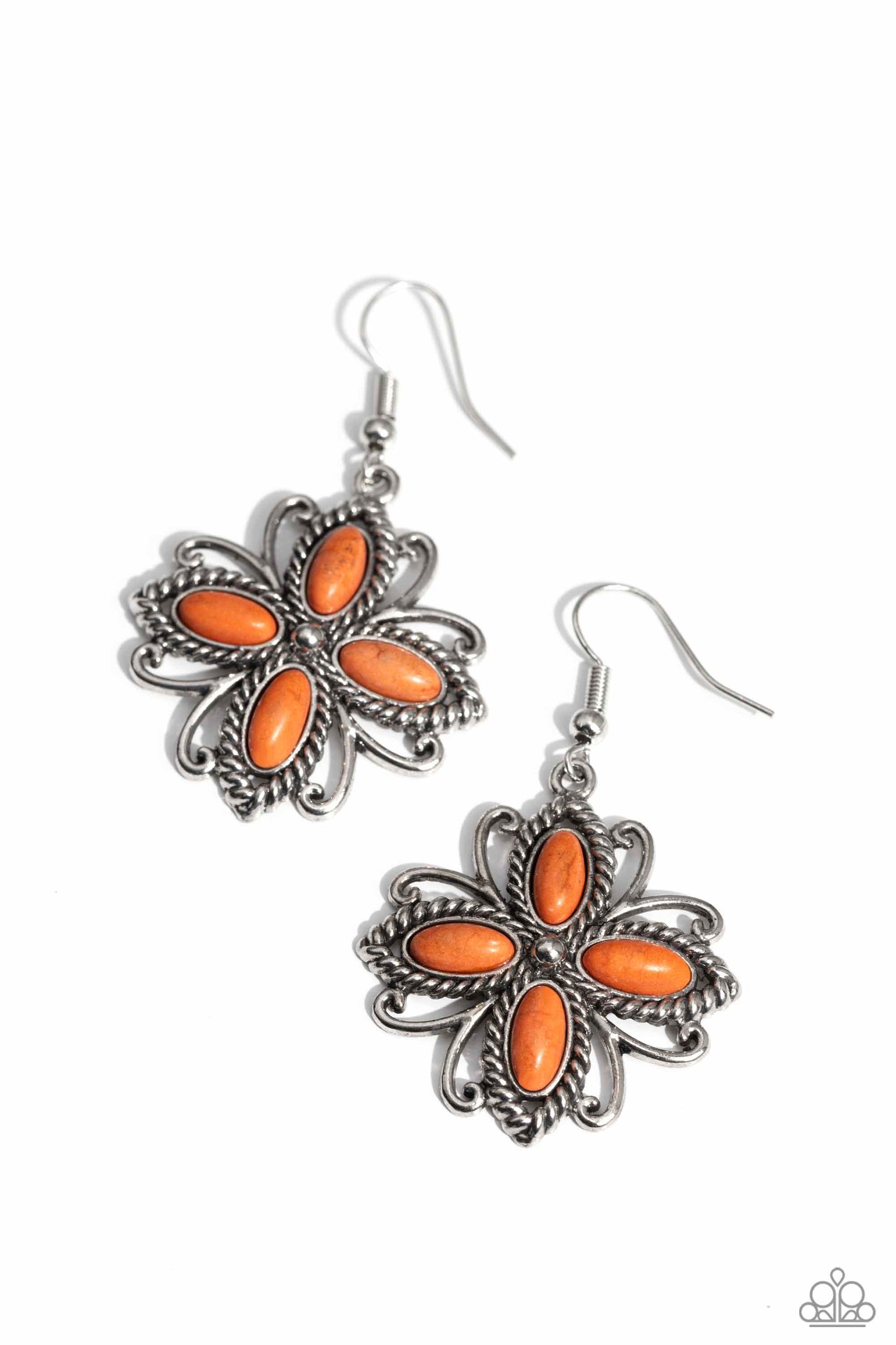 Paparazzi Accessories: Badlands Ballad - Orange Earring