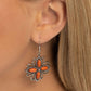 Paparazzi Accessories: Badlands Ballad - Orange Earring