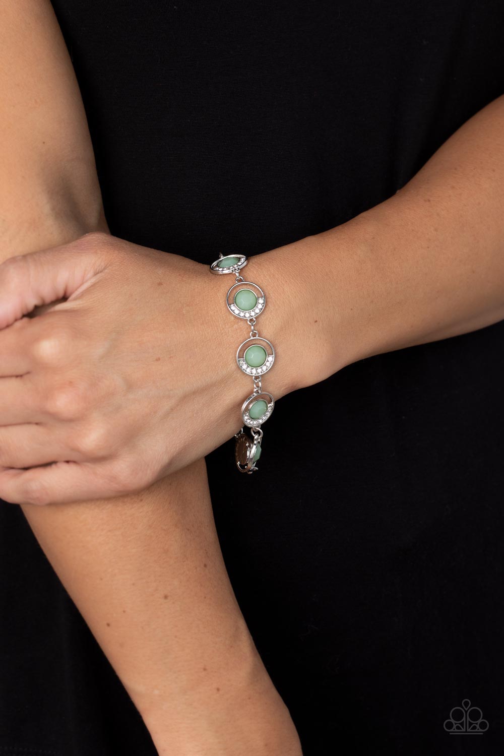 Paparazzi Accessories: Twinkling Trajectory - Green Bracelet