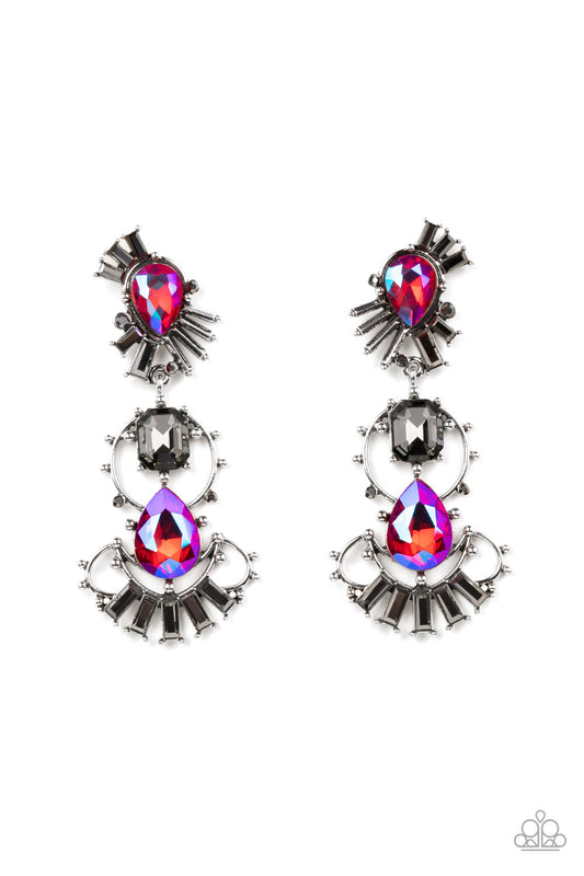 Paparazzi Accessories: Ultra Universal - Pink Iridescent Earrings