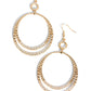 Paparazzi Accessories: Spin Your HEELS - Gold Earrings