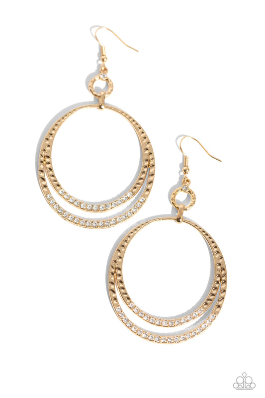 Paparazzi Accessories: Spin Your HEELS - Gold Earrings