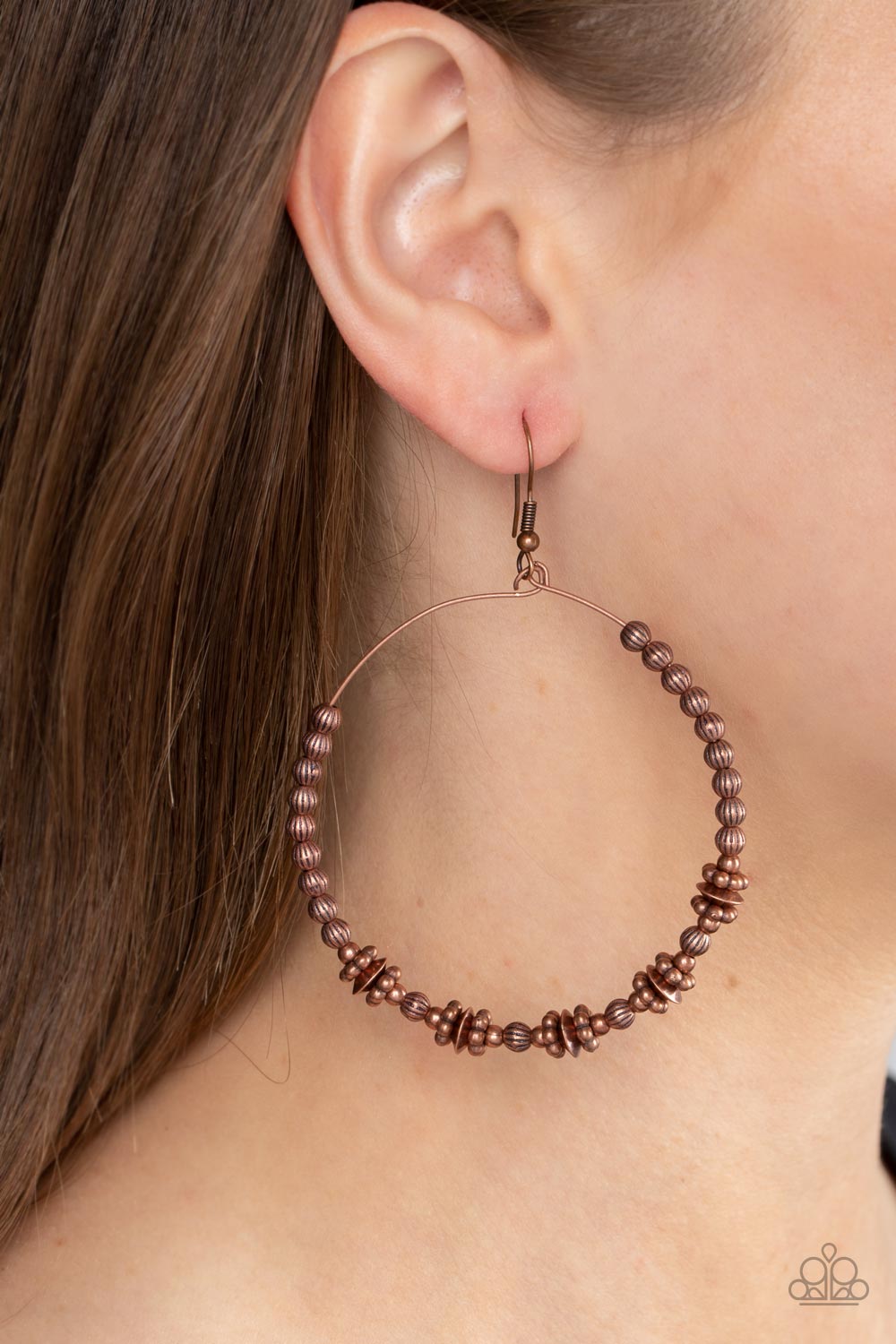 Paparazzi Accessories: Simple Synchrony - Copper Earrings