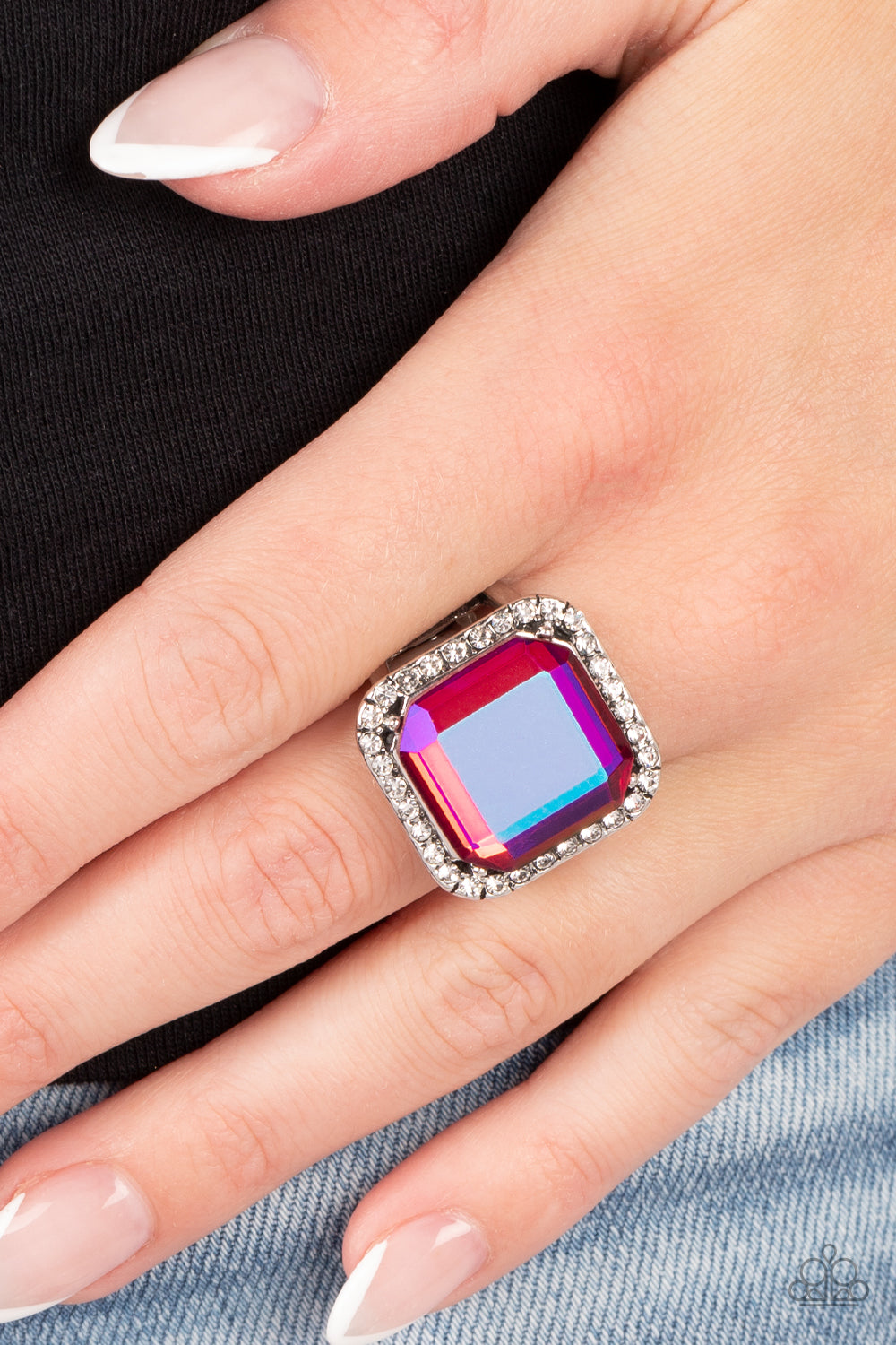 Paparazzi Accessories: Slow Burn - Pink Iridescent Ring