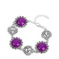 Paparazzi Accessories: Positively Poppy - Purple Bracelet