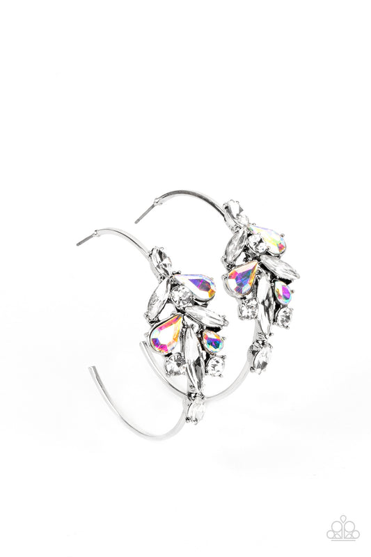 Paparazzi Accessories: Arctic Attitude - Multi Iridescent Earrings