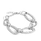 Paparazzi Accessories: HAUTE-Tempered - Silver Bracelet