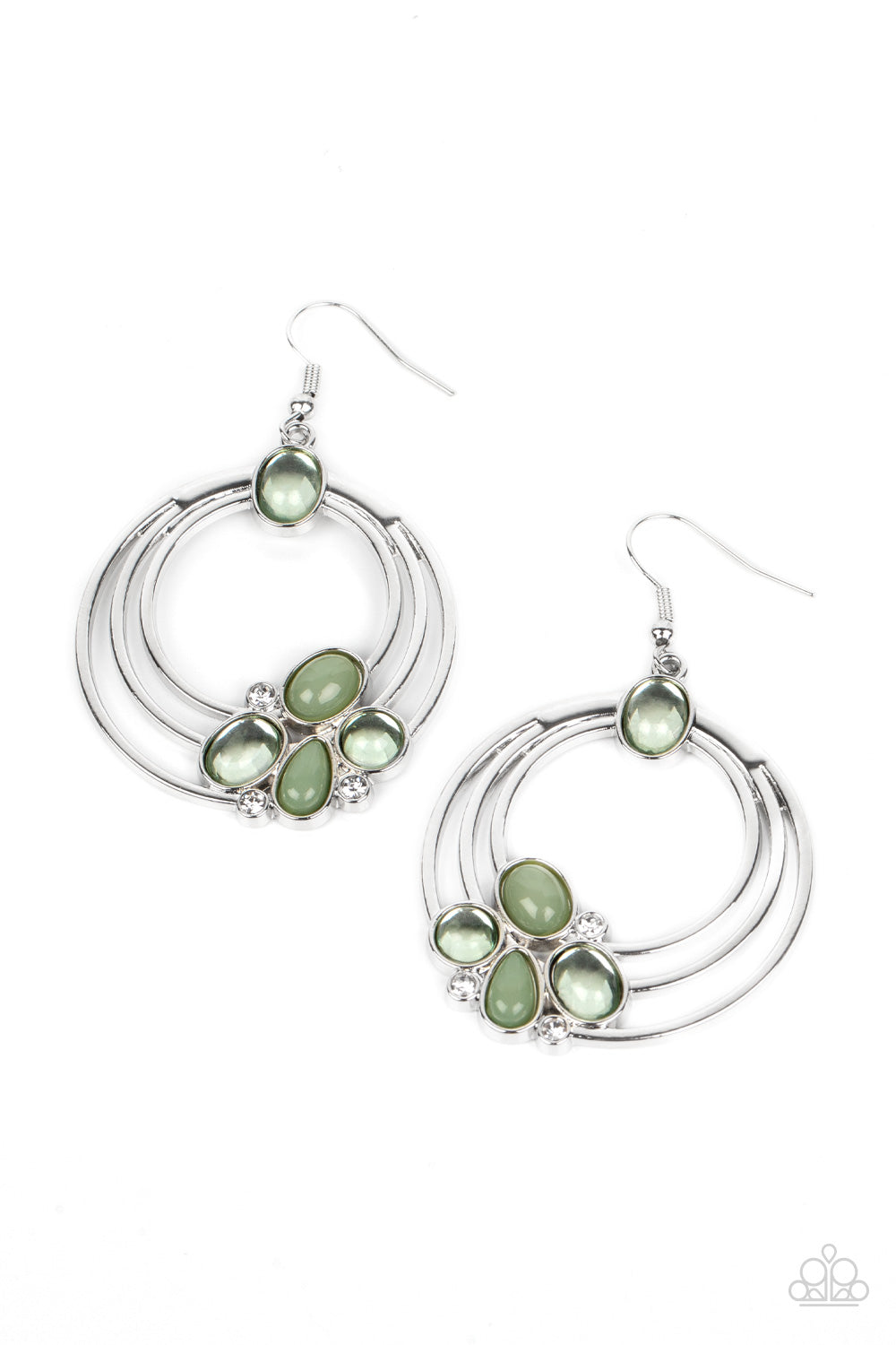 Paparazzi Accessories: Dreamy Dewdrops - Green Earrings