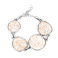 Paparazzi Accessories: Flat Out Frontier - White Bracelet