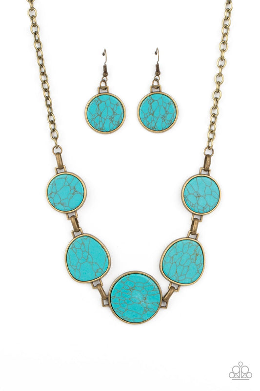 Paparazzi Accessories: Santa Fe Flats - Brass Necklace