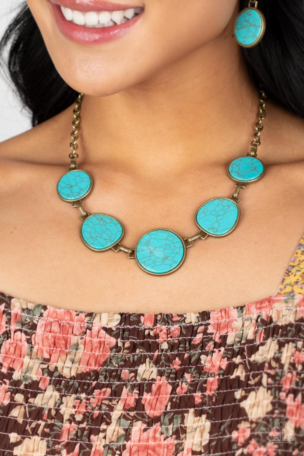 Paparazzi Accessories: Santa Fe Flats - Brass Necklace