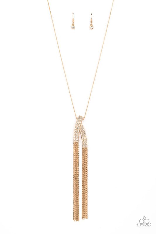 Paparazzi Accessories: Out of the SWAY - Gold Necklace