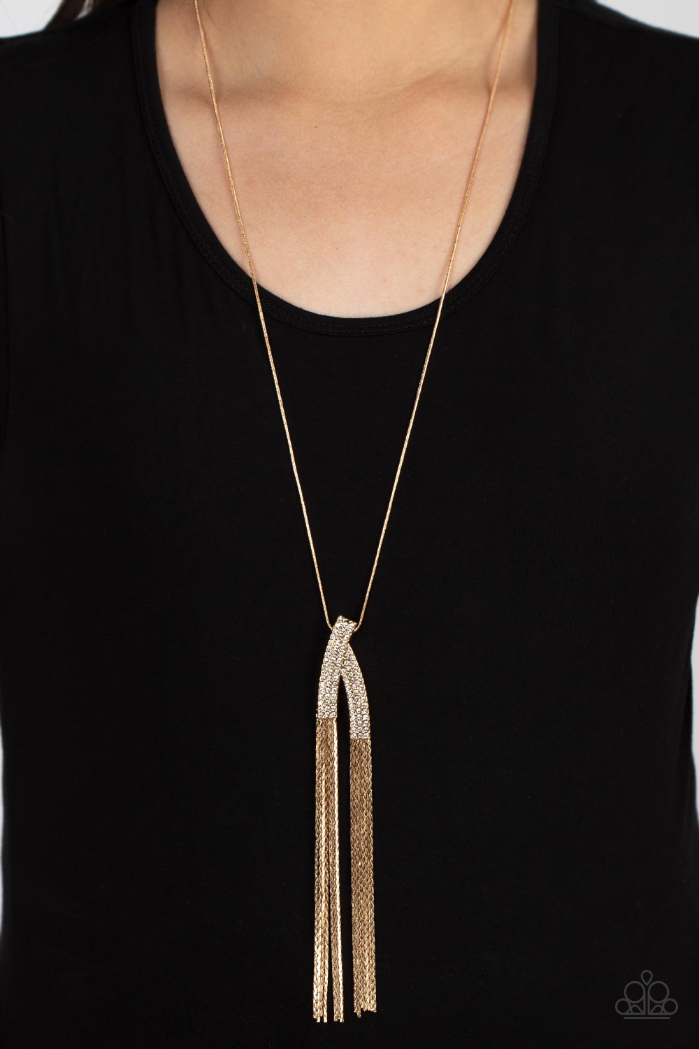 Paparazzi Accessories: Out of the SWAY - Gold Necklace