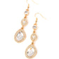 Paparazzi Accessories: Dripping Self-Confidence - Gold Earrings