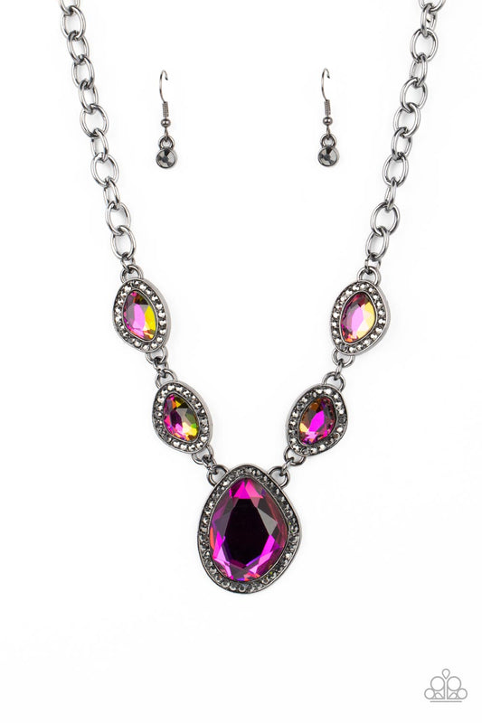 Paparazzi Accessories: The Upper Echelon - Multi Oil Spill Necklace