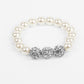 Paparazzi Accessories: Breathtaking Ball - White Bracelet