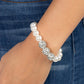 Paparazzi Accessories: Breathtaking Ball - White Bracelet