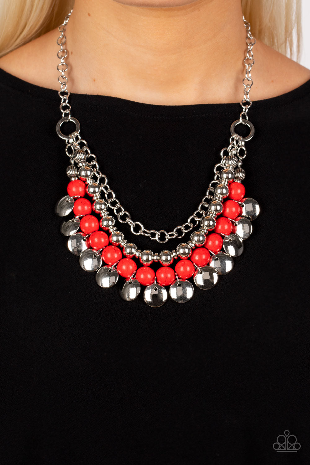 Paparazzi Accessories: Leave Her Wild - Red Necklace