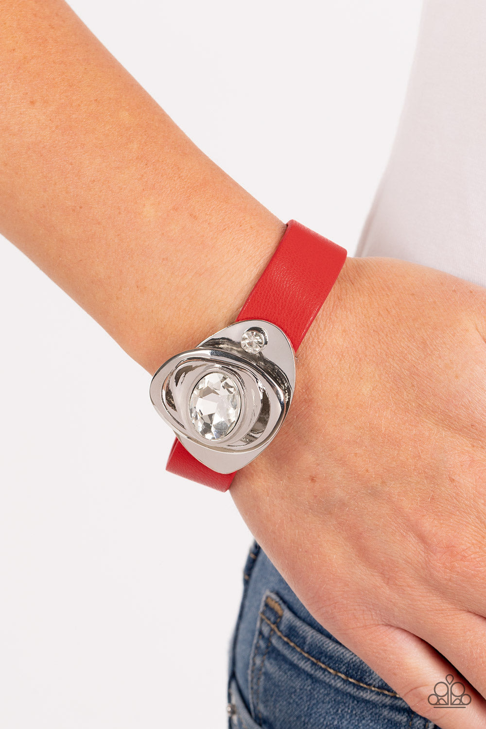 Paparazzi Accessories: Pasadena Prairies - Red Bracelet