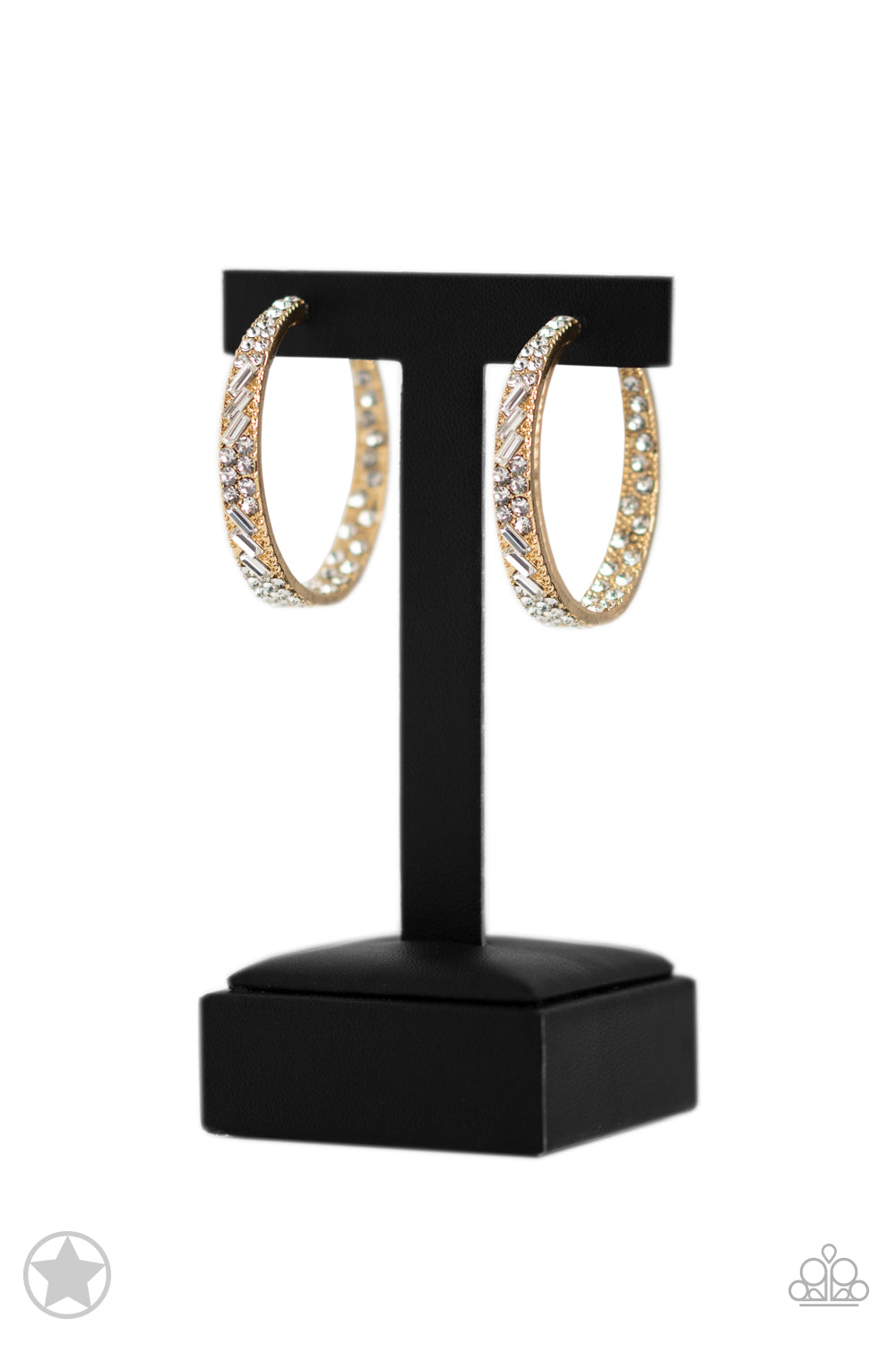 Paparazzi Accessories: GLITZY By Association - Gold Earrings