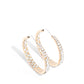 Paparazzi Accessories: GLITZY By Association - Gold Earrings