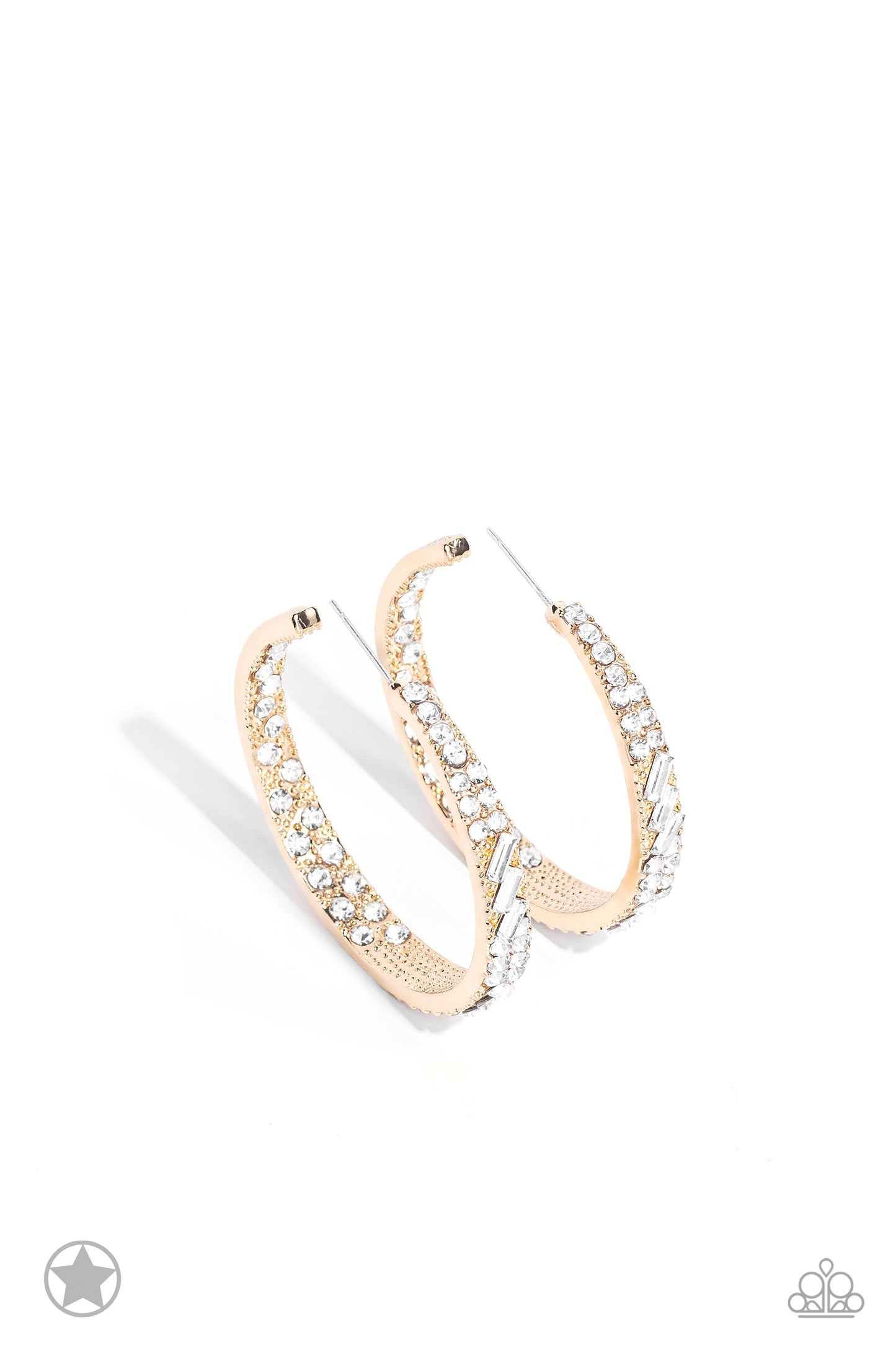 Paparazzi Accessories: GLITZY By Association - Gold Earrings