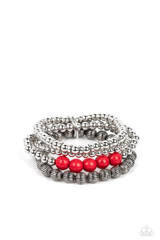 Paparazzi Accessories: Wildland Wanderer - Red Bracelet