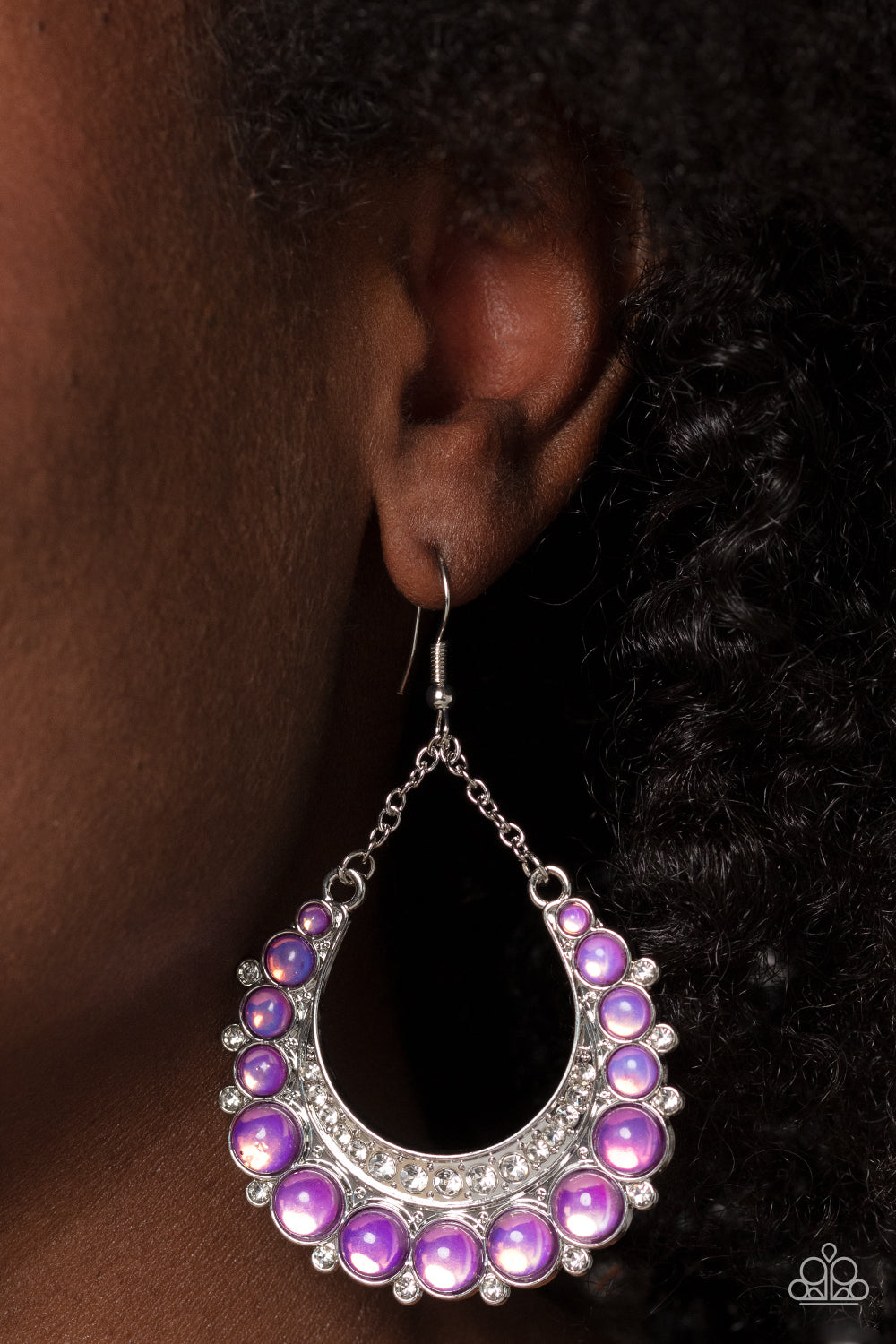 Paparazzi Accessories: Bubbly Bling - Purple Earrings