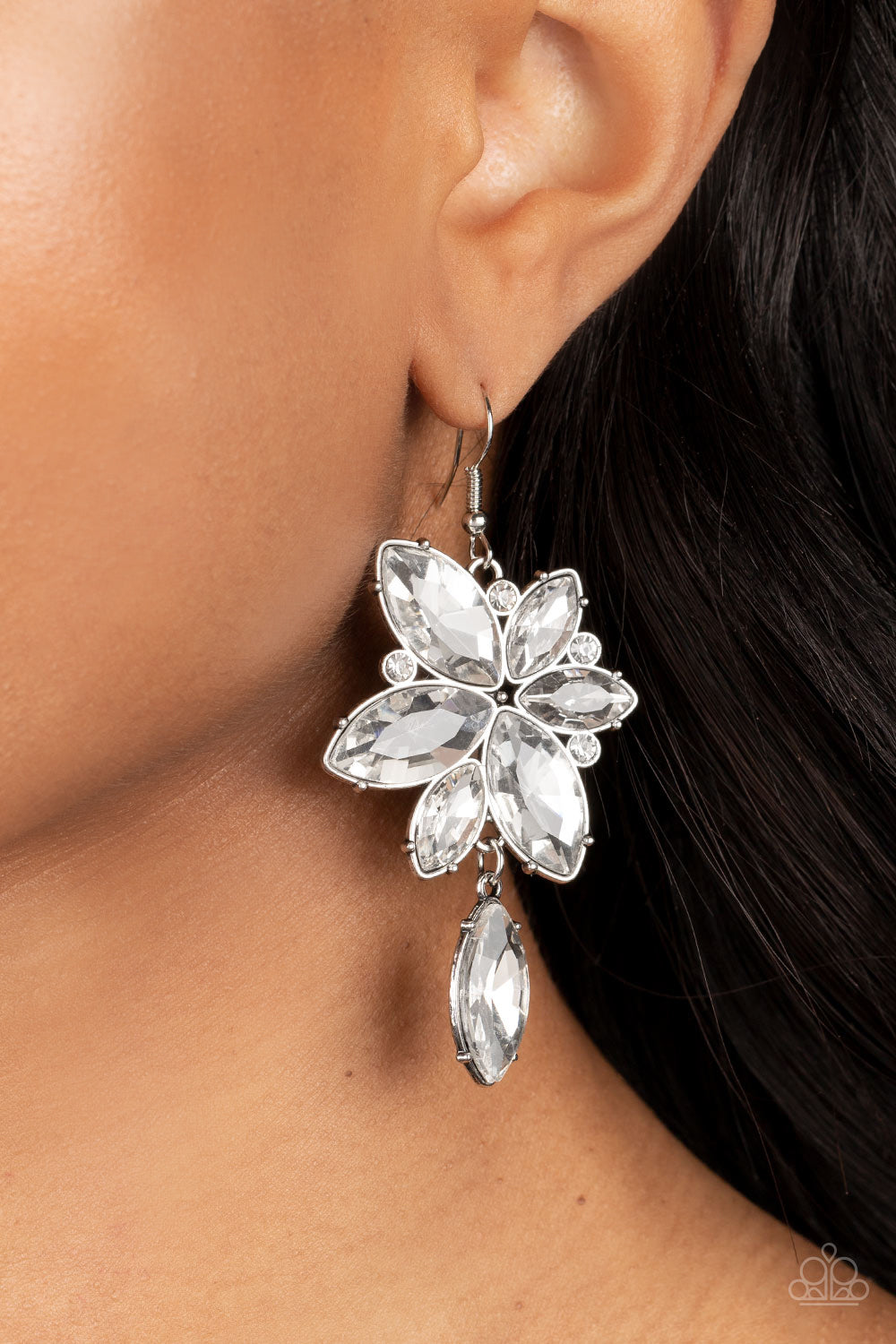 Paparazzi Accessories: Radiant Retrospection - White Earrings