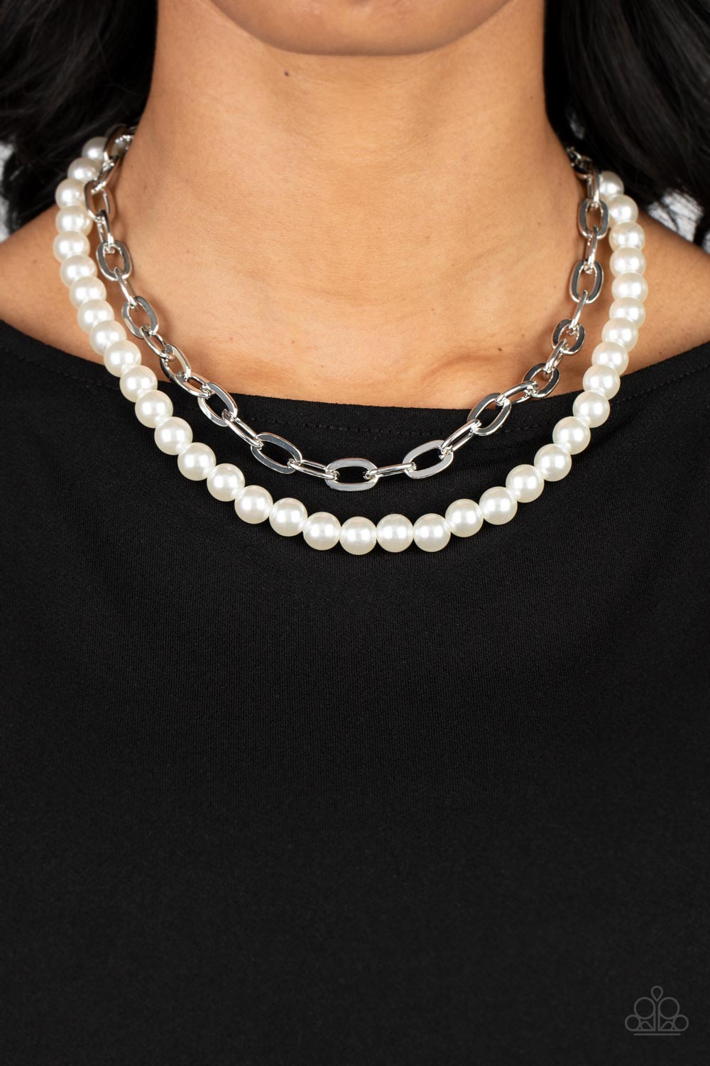 Paparazzi Accessories: Suburban Yacht Club - White Necklace