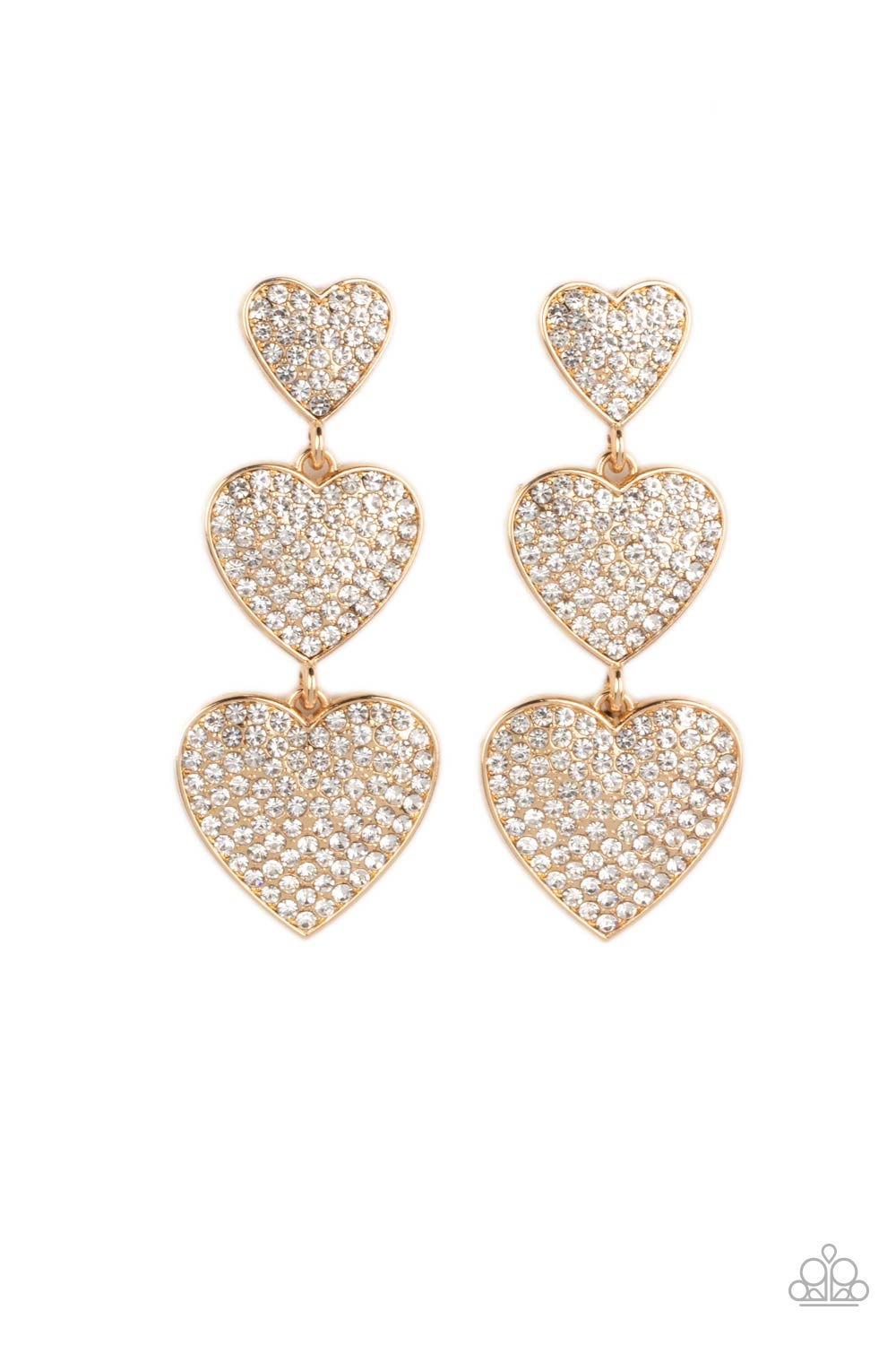 Paparazzi Accessories: Couples Retreat - Gold Earrings