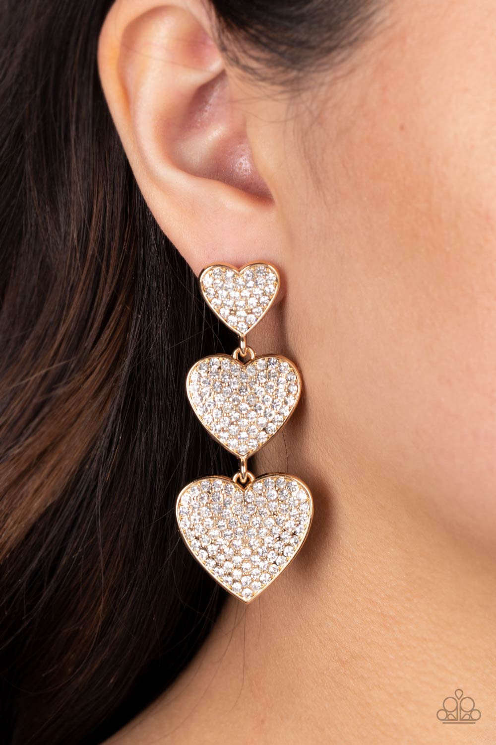 Paparazzi Accessories: Couples Retreat - Gold Earrings