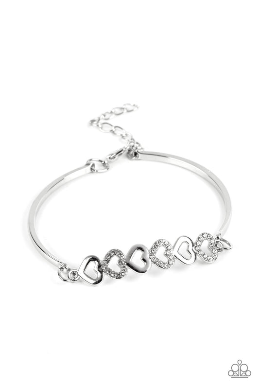 Paparazzi Accessories: Attentive Admirer - White Bracelet