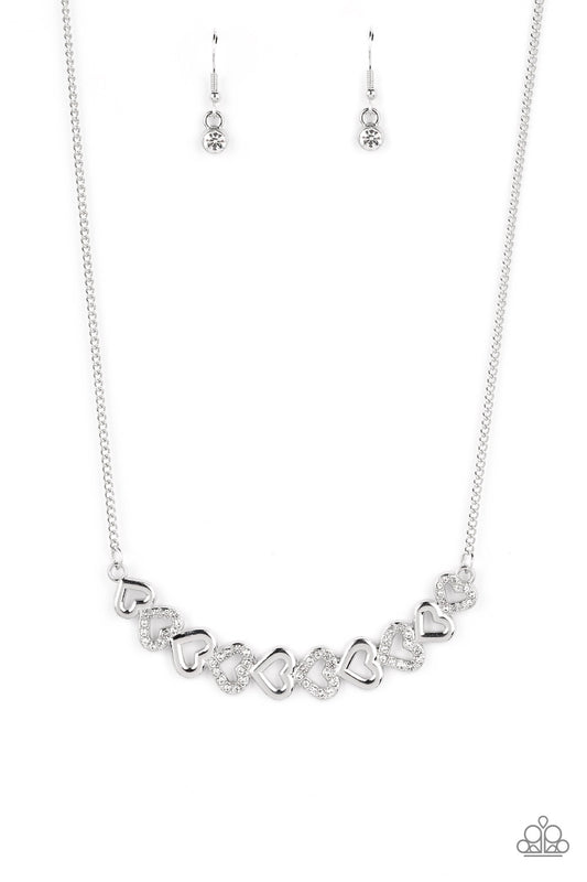 Paparazzi Accessories: Sparkly Suitor - White Necklace