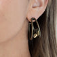 Paparazzi Accessories: Unrefined Reverie - Brass Earrings