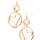 Paparazzi Accessories: Enchanting Echo - Gold Earrings