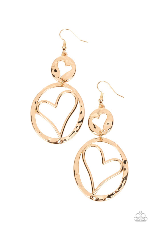 Paparazzi Accessories: Enchanting Echo - Gold Earrings