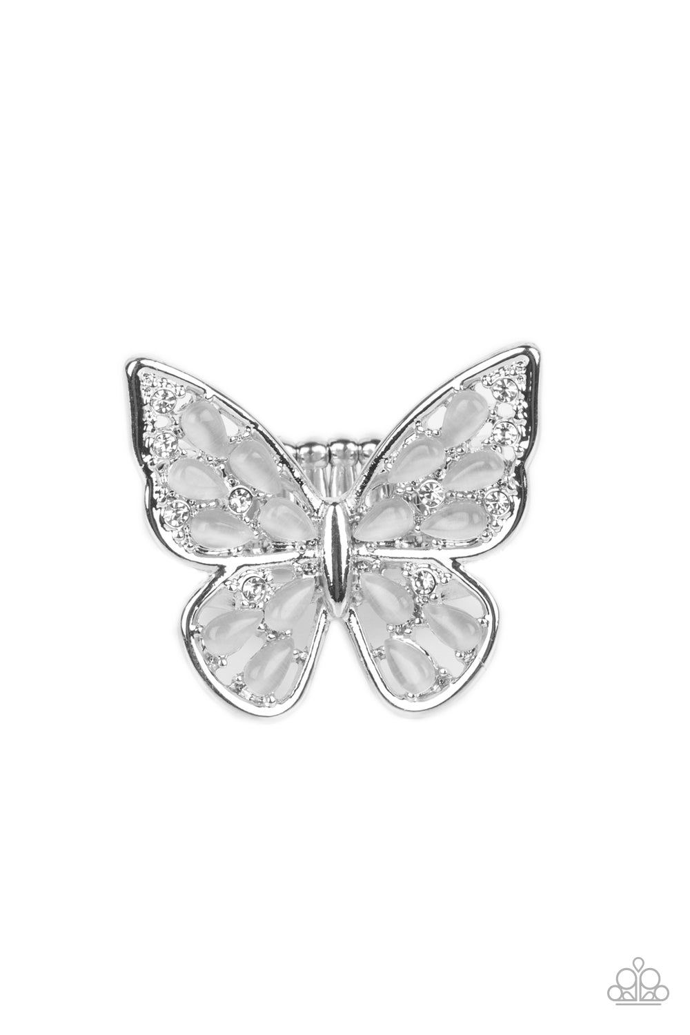 Paparazzi Accessories: Flying Fashionista - White Ring