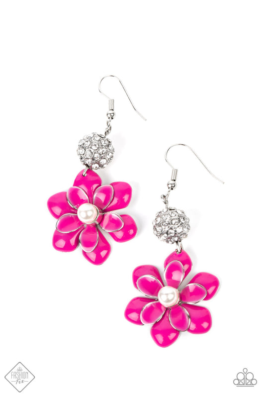 Paparazzi Accessories: Bewitching Botany - Pink Earrings