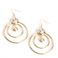 Paparazzi Accessories: Dapperly Deluxe - Gold Earrings