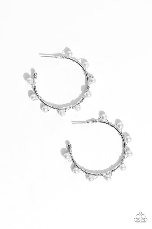 Paparazzi Accessories: Night at the Gala - White Earrings